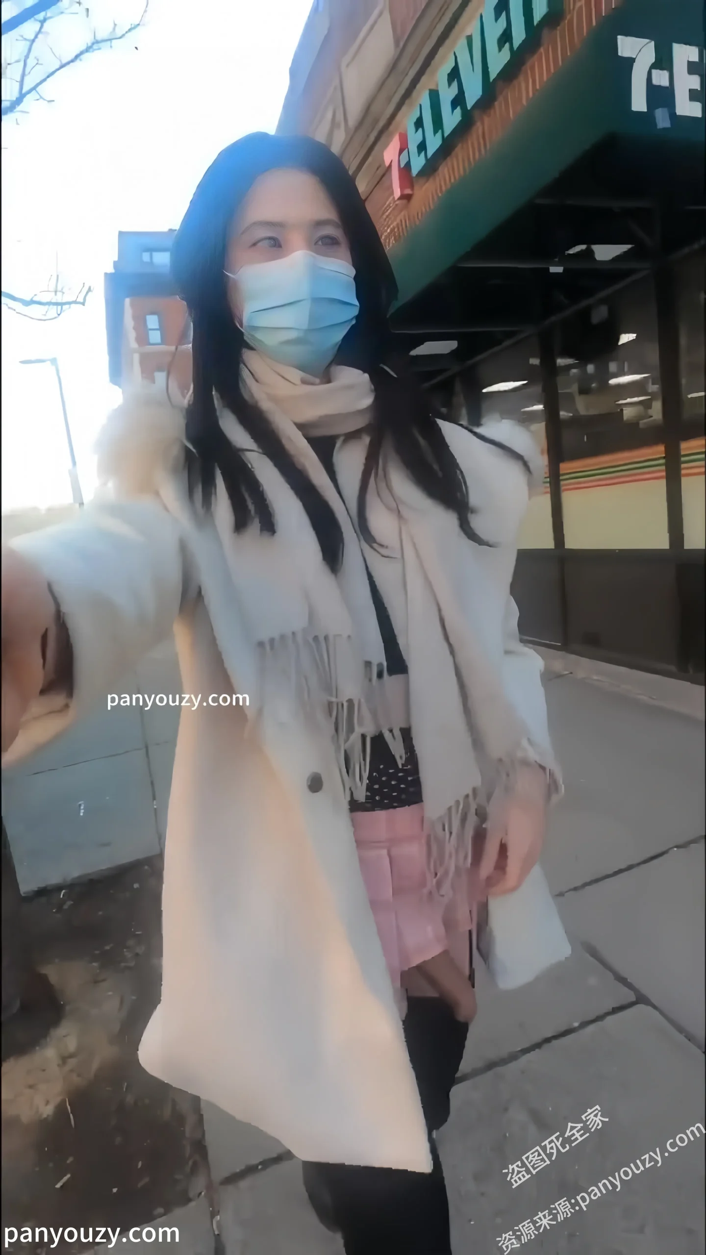 图片[7]-大屌萌妹系列-有点变态自己对着自己嘴射精，户外佩戴贞操锁露出自慰【40V】-91欢迎您！